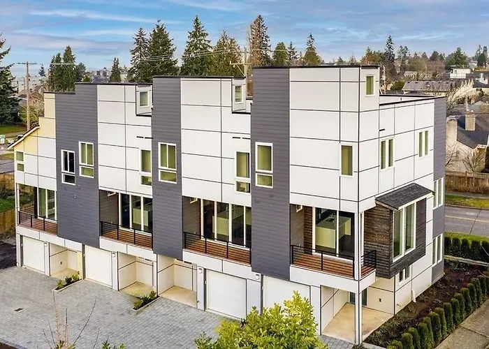 Modern Townhome Rooftop Deck, Office And King Bed Seattle che accetta animali